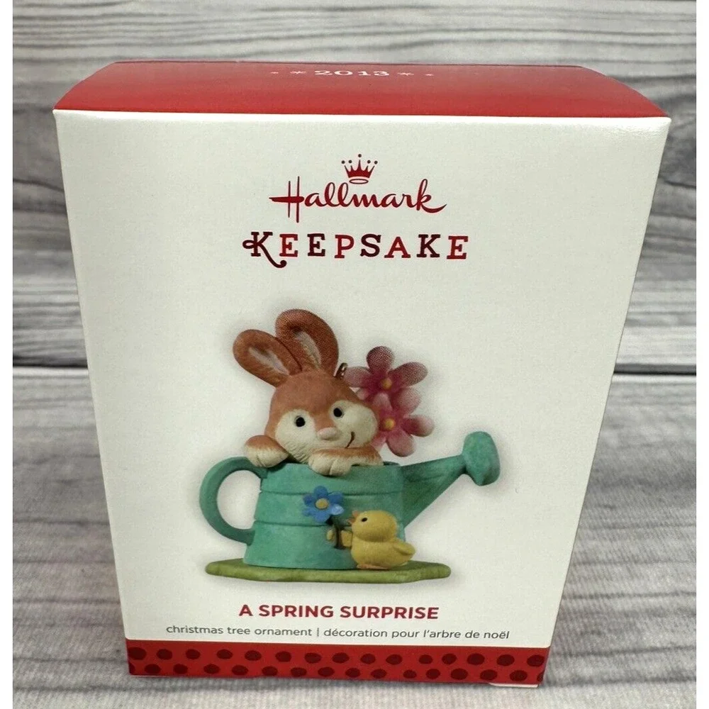 Hallmark Keepsake Ornament 2013‎ A SPRING SURPRISE  GARDENING WATERING CAN